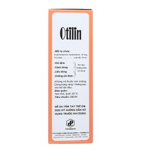 Thuốc xịt mũi Otilin 0.1% giảm nghẹt mũi, sung huyết mũi chai 15ml