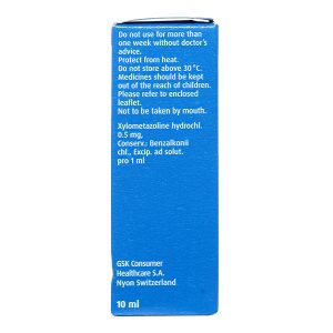 Dung dịch nhỏ mũi Otrivin 0.05% giảm triệu chứng nghẹt mũi chai 10ml