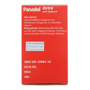 Panadol Extra With Optizorb giảm đau, hạ sốt (12 vỉ x 10 viên)