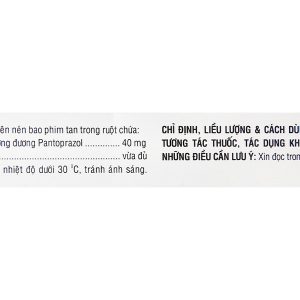 Pantoprazol Domesco 40mg điều trị viêm loét dạ dày (2 vỉ x 7 viên)