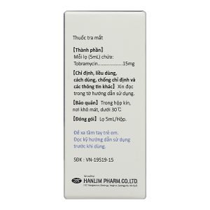 Dung dịch nhỏ mắt Philtobax trị nhiễm khuẩn mắt lọ 5ml