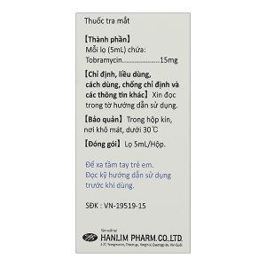 Dung dịch nhỏ mắt Philtobax trị nhiễm khuẩn mắt lọ 5ml