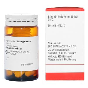 Piracetam EGIS 800mg trị hội chứng tâm thần thực thể lọ 30 viên