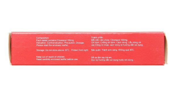 Pletaz 100mg tablets trị bệnh lý đau cách hồi ở chân (2 vỉ x 28 viên)