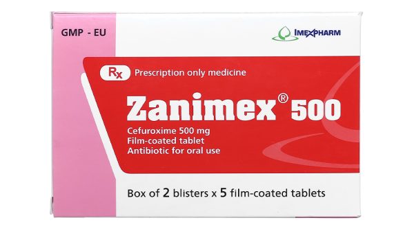 Zanimex 500 trị nhiễm khuẩn (2 vỉ x 5 viên)
