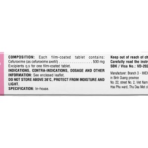 Zanimex 500 trị nhiễm khuẩn (2 vỉ x 5 viên)