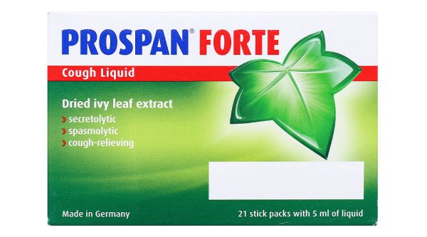Siro Prospan Forte trị ho, viêm hô hấp, phế quản (21 gói x 5ml)