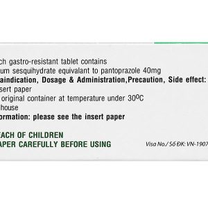 Qapanto 40mg trị loét dạ dày, tá tràng (6 vỉ x 10 viên)