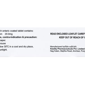 Rabofar 20 trị trào ngược dạ dày, thực quản (3 vỉ x 10 viên)