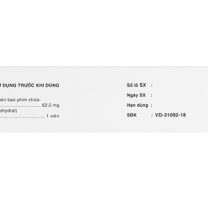 Ravenell-62.5 điều trị tăng áp lực động mạch phổi tiên phát (4 vỉ x 14 viên)