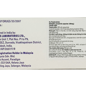 Redivec 100mg điều trị bệnh bạch cầu tủy mạn (6 vỉ x 10 viên)