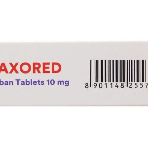 Rivaxored 10mg phòng ngừa thuyên tắc huyết khối tĩnh mạch (1 vỉ x 10 viên)