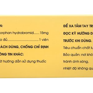 Rodilar 15mg trị ho khan, ho do kích ứng (10 vỉ x 10 viên)