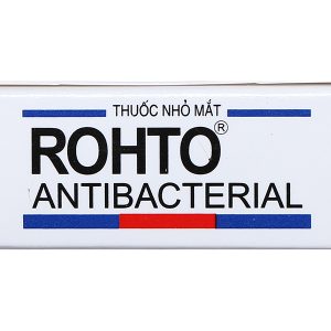 Dung dịch nhỏ mắt Rohto Antibacterial trị lẹo mắt, viêm kết mạc mắt chai 13ml