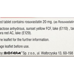 Rosutrox 20mg điều trị rối loạn lipid máu, phòng ngừa biến cố tim mạch (4 vỉ x 7 viên)