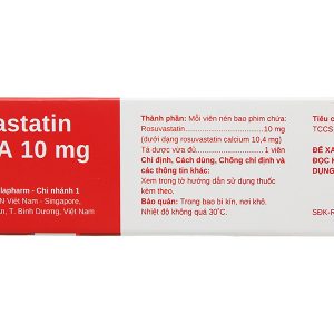 Rosuvastatin Stella 10mg trị rối loạn mỡ máu (3 vỉ x 10 viên)
