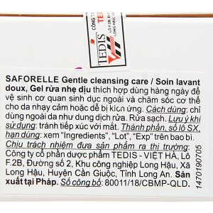 Dung dịch vệ sinh phụ nữ Saforelle cho da nhạy cảm chai 250ml