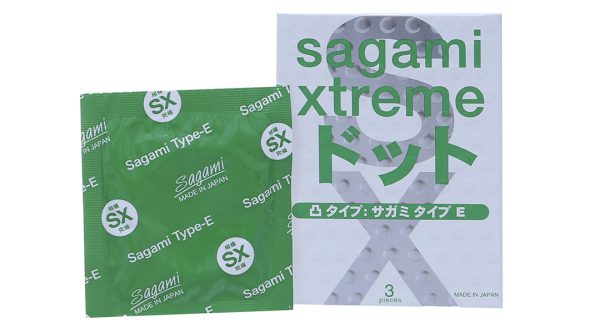 Bao cao su Sagami Xtreme gân nổi, có gai 52mm hộp 3 cái