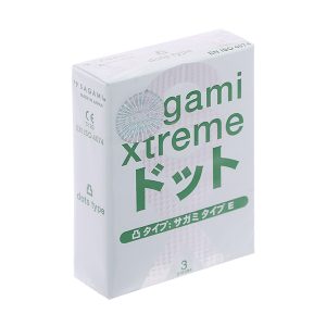 Bao cao su Sagami Xtreme gân nổi, có gai 52mm hộp 3 cái