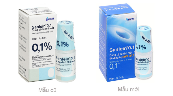 Dung dịch nhỏ mắt Sanlein 0.1% trị rối loạn biểu mô kết-giác mạc lọ 5ml