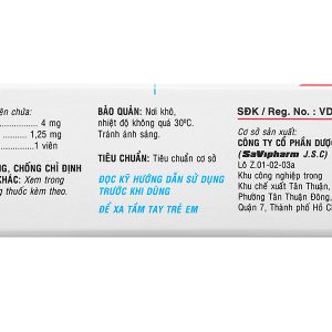Savidopril Plus trị tăng huyết áp (3 vỉ x 10 viên)
