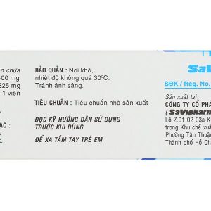 SaViMetoc giảm đau do co thắt cơ (3 vỉ x 10 viên)