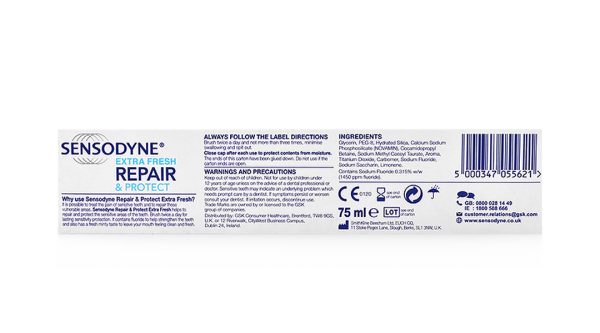 Kem đánh răng Sensodyne Repair & Protect Deep Repair Whitening tuýp 100g