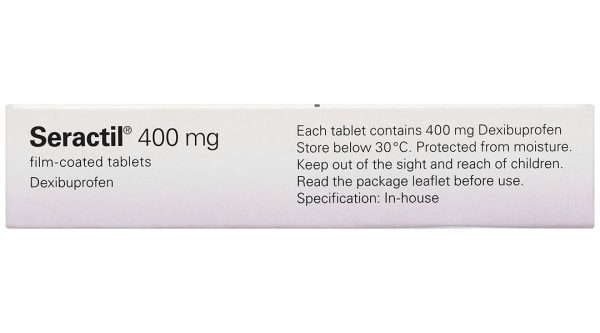 Seractil 400mg Film-coated tablets điều trị viêm xương khớp (3 vỉ x 10 viên)