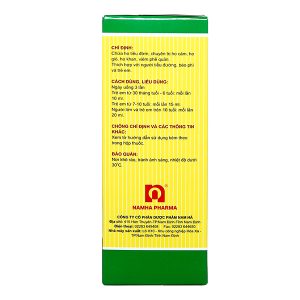 Siro Bổ Phế Nam Hà Chỉ Khái Lộ KĐ trị ho, viêm phế quản chai 125ml