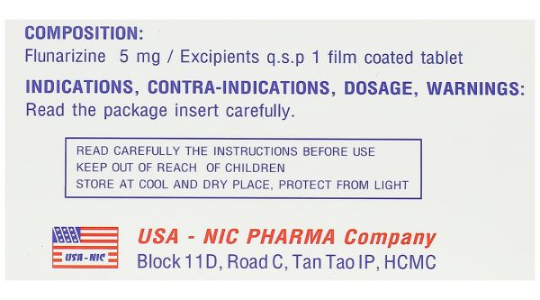 Sibetinic 5mg trị đau nửa đầu (10 vỉ x 10 viên)