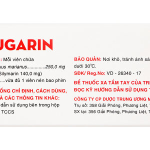 Sicugarin hỗ trợ trị bệnh viêm gan mãn tính, xơ gan (6 vỉ x 10 viên)