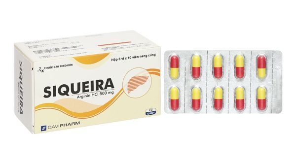 Siqueira 500mg trị tăng amoniac huyết (6 vỉ x 10 viên)