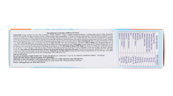 Siro dầu cá Omega Vit Plus+ tăng cường đề kháng, tốt cho não bộ và mắt chai 100ml