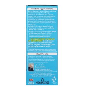 Siro Vitabiotics Wellbaby Multi-vitamin Liquid bổ sung vitamin cho bé chai 150ml