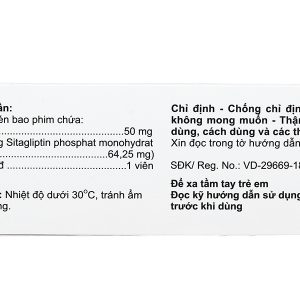 Sitagibes 50 trị đái tháo đường (4 vỉ x 7 viên)