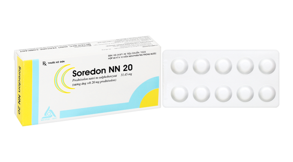 Soredon NN 20 hỗ trợ chống viêm và ức chế miễn dịch (3 vỉ x 10 viên)