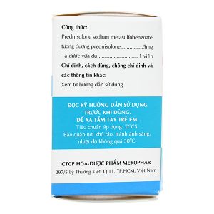Viên sủi Sovepred 5mg chống viêm và ức chế miễn dịch chai 30 viên