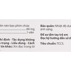Spas-agi 60 chống đau do co thắt cơ trơn ở đường tiêu hóa (6 vỉ x 10 viên)
