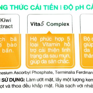 Kem rửa mặt Acnes Vitamin sáng da, mờ vết thâm tuýp 100g