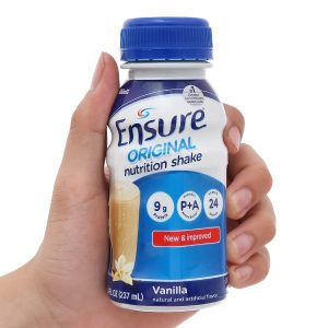 Sữa bột pha sẵn Ensure Original bổ sung dinh dưỡng đầy đủ hương vani (237ml)