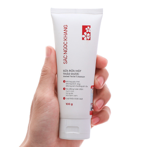 Sữa rửa mặt thảo dược Sắc Ngọc Khang giúp da trắng sáng, mờ sạm nám tuýp 100g