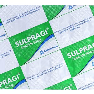 Sulpragi 50mg trị tâm thần phân liệt, rối loạn lo âu (3 vỉ x 10 viên)