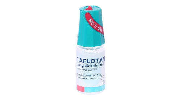 Dung dịch nhỏ mắt Taflotan 0.0015% trị tăng nhãn áp lọ 2.5ml