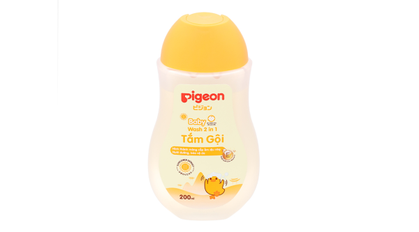 Tắm gội toàn thân Pigeon Hoa Hướng Dương cấp ẩm cho da bé chai 200ml