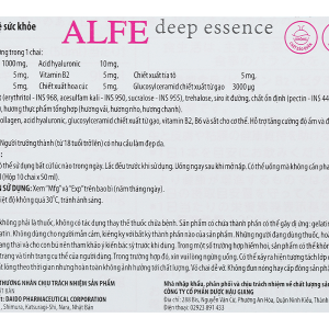 Nước uống Alfe Deep Essence bổ sung collagen, tăng độ ẩm, độ đàn hồi da hộp 10 chai x 50ml