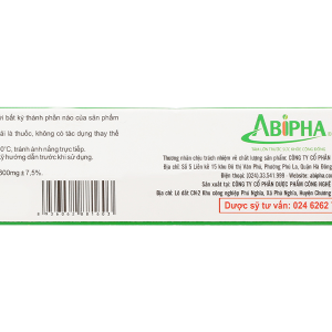 Antri Abipha hỗ trợ cải thiện các triệu chứng bệnh trĩ hộp 30 viên
