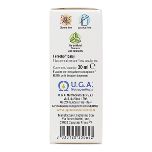Dung dịch Ferrolip Baby giúp giảm nguy cơ thiếu máu do thiếu sắt cho bé lọ 30ml
