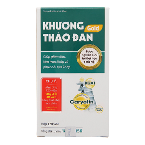 Khương Thảo Đan Gold giúp giảm triệu chứng thoái hóa khớp chai 120 viên