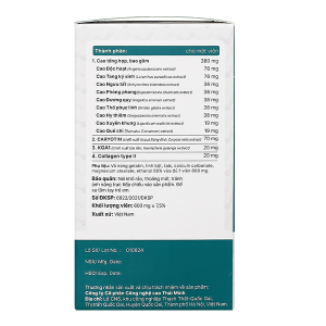 Khương Thảo Đan Gold giúp giảm triệu chứng thoái hóa khớp hộp 30 viên