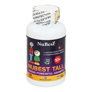 NuBest Tall 10+ hỗ trợ phát triển xương, giúp xương chắc khỏe lọ 60 viên